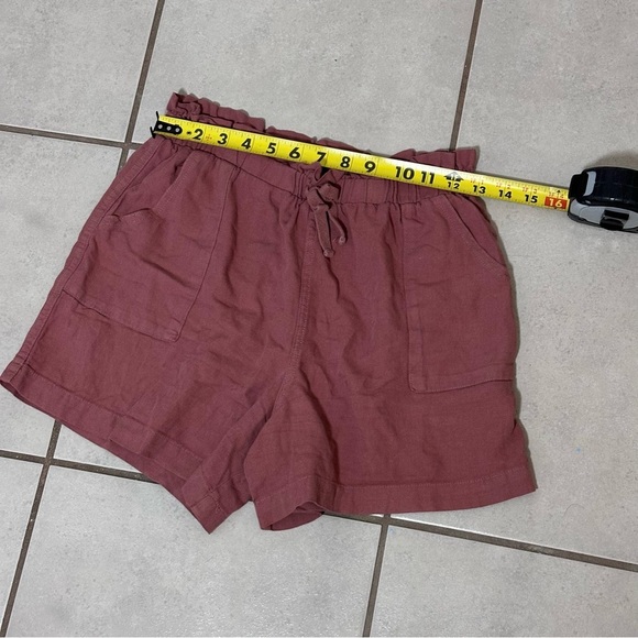 Art Class Girls Kids Brown Elastic Waist Loose Paper Bag Shorts size L(10/12). - Picture 5 of 6